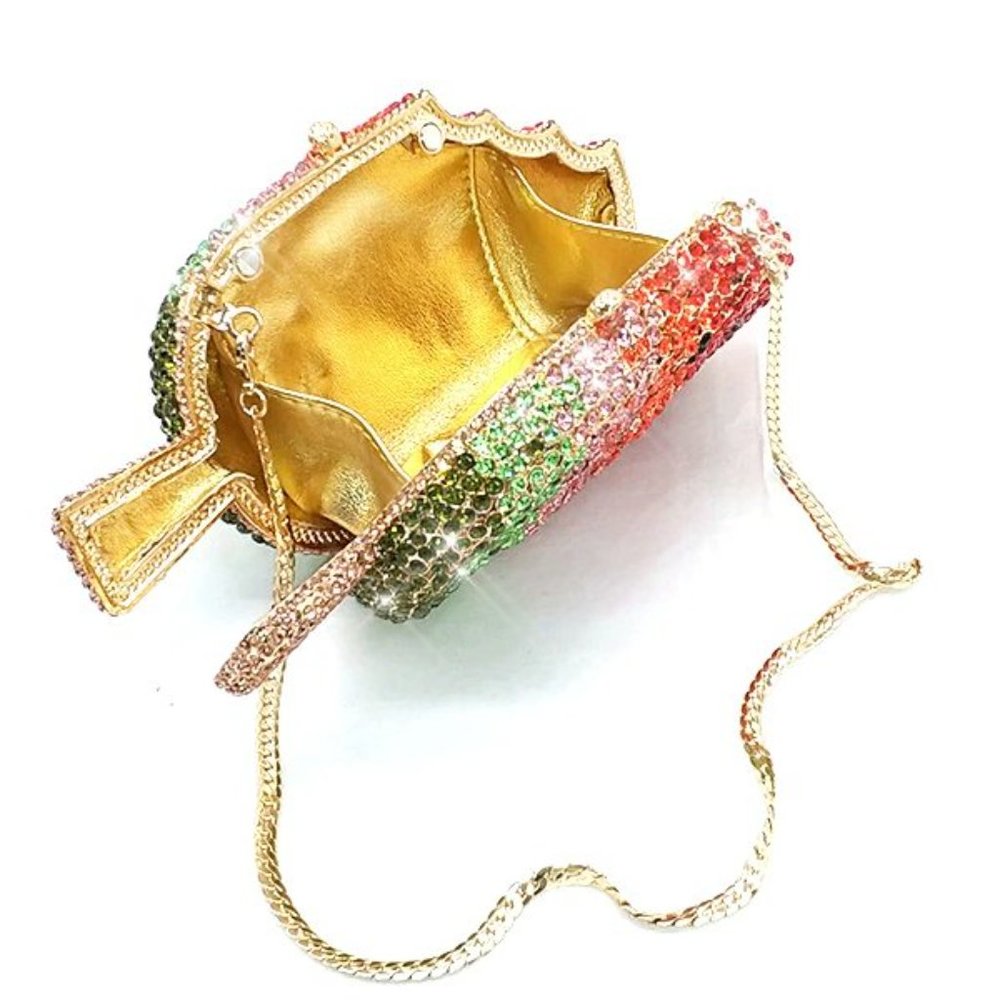 Sparkling Bling Swarovski Crystal Rhinestone Ice Cream Bag Popsicle Clut… - Picture 5 of 17